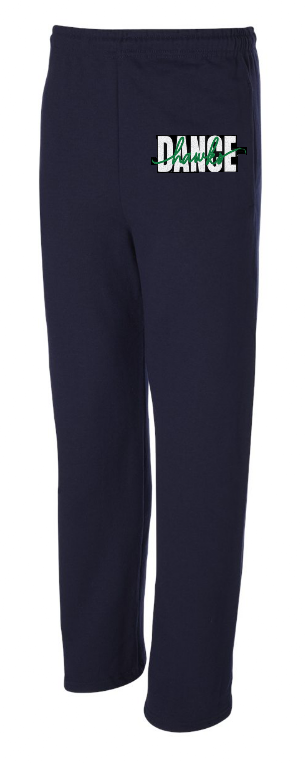 Unisex Open-Bottom Sweatpants - Navy