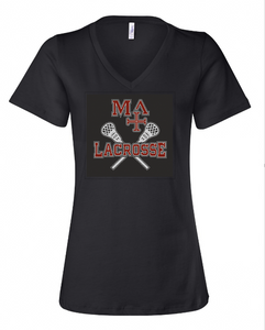 Ladies Relaxed Fit V-Neck Tee Shirt