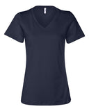 Women's Relaxed Jersey V-Neck Tee - Navy