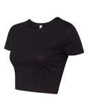 Women's Fitted Cropped Tee - Black