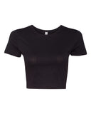 Women's Fitted Cropped Tee - Black