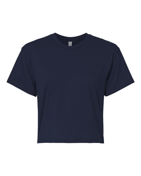 Women's Loose Cropped Tee - Navy