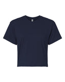 Women's Loose Cropped Tee - Navy