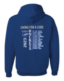 Swing for a Cure Adult Royal Hoodie